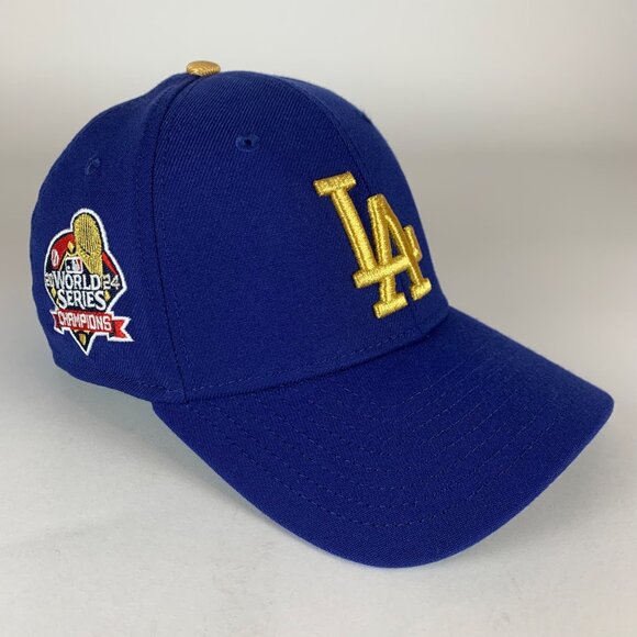 Los Angeles Dodgers MLB New Era 39Thirty 2024 World Series Champions Hat M/L - Picture 1 of 6